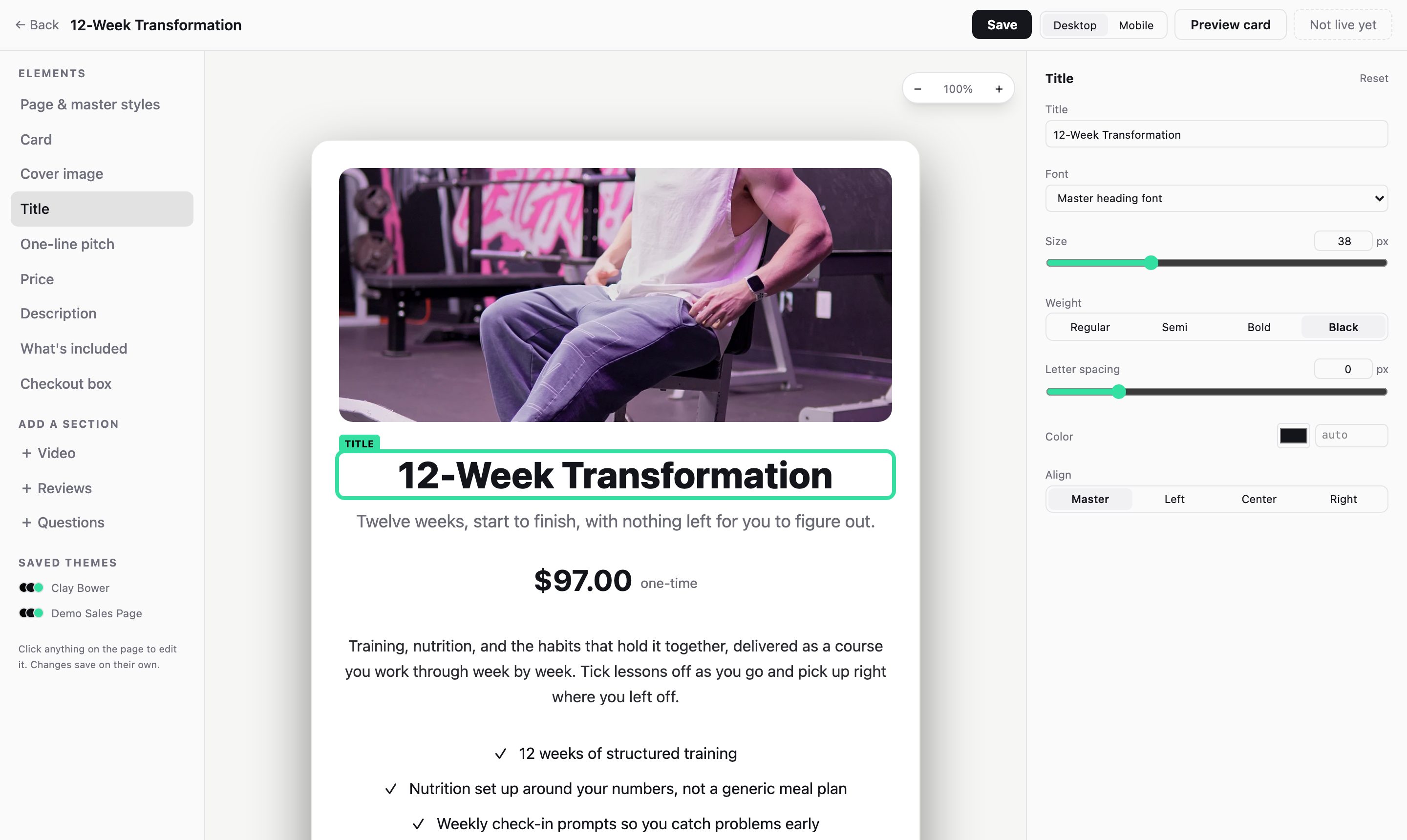 The program card designer